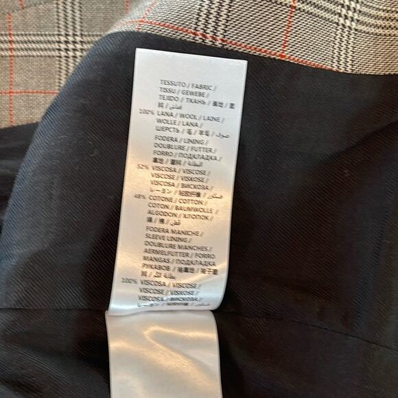 Stella McCartney Plaid Wool Stand Collar Blazer Size EU 40 - Picture 11 of 14